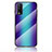 Silicone Frame Mirror Rainbow Gradient Case Cover LS2 for Vivo Y12A