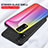 Silicone Frame Mirror Rainbow Gradient Case Cover LS2 for Vivo Y12A