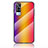 Silicone Frame Mirror Rainbow Gradient Case Cover LS2 for Vivo Y31 (2021)