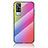 Silicone Frame Mirror Rainbow Gradient Case Cover LS2 for Vivo Y31 (2021)