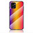 Silicone Frame Mirror Rainbow Gradient Case Cover LS2 for Vivo Y32t Orange