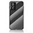 Silicone Frame Mirror Rainbow Gradient Case Cover LS2 for Vivo Y74s 5G Black