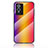 Silicone Frame Mirror Rainbow Gradient Case Cover LS2 for Vivo Y76 5G