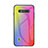 Silicone Frame Mirror Rainbow Gradient Case Cover LS2 for Xiaomi Black Shark 4S 5G Pink