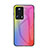 Silicone Frame Mirror Rainbow Gradient Case Cover LS2 for Xiaomi Civi 2 5G