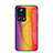 Silicone Frame Mirror Rainbow Gradient Case Cover LS2 for Xiaomi Civi 2 5G Orange