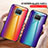 Silicone Frame Mirror Rainbow Gradient Case Cover LS2 for Xiaomi Mi 10i 5G