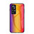 Silicone Frame Mirror Rainbow Gradient Case Cover LS2 for Xiaomi Mi 12T Pro 5G Orange