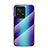 Silicone Frame Mirror Rainbow Gradient Case Cover LS2 for Xiaomi Mi Mix 4 5G Blue