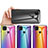 Silicone Frame Mirror Rainbow Gradient Case Cover LS2 for Xiaomi POCO C31