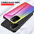 Silicone Frame Mirror Rainbow Gradient Case Cover LS2 for Xiaomi Poco F3 5G