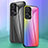 Silicone Frame Mirror Rainbow Gradient Case Cover LS2 for Xiaomi Poco F5 5G