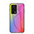 Silicone Frame Mirror Rainbow Gradient Case Cover LS2 for Xiaomi Poco F5 Pro 5G