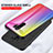 Silicone Frame Mirror Rainbow Gradient Case Cover LS2 for Xiaomi Poco M2