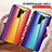 Silicone Frame Mirror Rainbow Gradient Case Cover LS2 for Xiaomi Poco M2