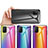 Silicone Frame Mirror Rainbow Gradient Case Cover LS2 for Xiaomi Poco M3