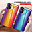 Silicone Frame Mirror Rainbow Gradient Case Cover LS2 for Xiaomi POCO M3 Pro 5G