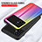 Silicone Frame Mirror Rainbow Gradient Case Cover LS2 for Xiaomi Poco M4 5G