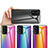 Silicone Frame Mirror Rainbow Gradient Case Cover LS2 for Xiaomi Poco M4 Pro 5G
