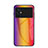 Silicone Frame Mirror Rainbow Gradient Case Cover LS2 for Xiaomi Poco M5 4G Orange