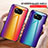 Silicone Frame Mirror Rainbow Gradient Case Cover LS2 for Xiaomi Poco X3 NFC