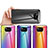 Silicone Frame Mirror Rainbow Gradient Case Cover LS2 for Xiaomi Poco X3 Pro