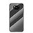 Silicone Frame Mirror Rainbow Gradient Case Cover LS2 for Xiaomi Poco X3 Pro Black