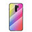 Silicone Frame Mirror Rainbow Gradient Case Cover LS2 for Xiaomi Redmi 9