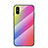 Silicone Frame Mirror Rainbow Gradient Case Cover LS2 for Xiaomi Redmi 9A