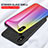 Silicone Frame Mirror Rainbow Gradient Case Cover LS2 for Xiaomi Redmi 9A