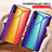 Silicone Frame Mirror Rainbow Gradient Case Cover LS2 for Xiaomi Redmi 9A