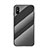 Silicone Frame Mirror Rainbow Gradient Case Cover LS2 for Xiaomi Redmi 9A Black