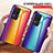 Silicone Frame Mirror Rainbow Gradient Case Cover LS2 for Xiaomi Redmi K40S 5G