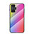 Silicone Frame Mirror Rainbow Gradient Case Cover LS2 for Xiaomi Redmi K50 Gaming AMG F1 5G