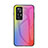 Silicone Frame Mirror Rainbow Gradient Case Cover LS2 for Xiaomi Redmi K50 Ultra 5G