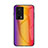 Silicone Frame Mirror Rainbow Gradient Case Cover LS2 for Xiaomi Redmi K60 5G Orange