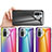 Silicone Frame Mirror Rainbow Gradient Case Cover LS2 for Xiaomi Redmi Note 10 Pro 4G