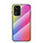 Silicone Frame Mirror Rainbow Gradient Case Cover LS2 for Xiaomi Redmi Note 11 5G