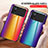 Silicone Frame Mirror Rainbow Gradient Case Cover LS2 for Xiaomi Redmi Note 11E Pro 5G