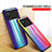 Silicone Frame Mirror Rainbow Gradient Case Cover LS2 for Xiaomi Redmi Note 11E Pro 5G