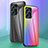 Silicone Frame Mirror Rainbow Gradient Case Cover LS2 for Xiaomi Redmi Note 12 4G