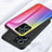 Silicone Frame Mirror Rainbow Gradient Case Cover LS2 for Xiaomi Redmi Note 12 4G