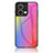 Silicone Frame Mirror Rainbow Gradient Case Cover LS2 for Xiaomi Redmi Note 13 5G