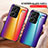 Silicone Frame Mirror Rainbow Gradient Case Cover LS2 for Xiaomi Redmi Note 13 Pro+ Plus 5G