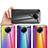 Silicone Frame Mirror Rainbow Gradient Case Cover LS2 for Xiaomi Redmi Note 9 5G