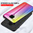 Silicone Frame Mirror Rainbow Gradient Case Cover LS2 for Xiaomi Redmi Note 9S