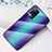 Silicone Frame Mirror Rainbow Gradient Case Cover LS3 for Vivo V21e 4G