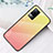 Silicone Frame Mirror Rainbow Gradient Case Cover LS4 for Vivo V21e 4G