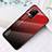 Silicone Frame Mirror Rainbow Gradient Case Cover LS4 for Vivo V21e 4G Red