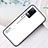 Silicone Frame Mirror Rainbow Gradient Case Cover LS4 for Vivo V21e 4G White